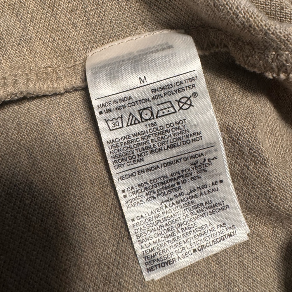 Old Navy Men's Beige Polo Shirt - Picture 3 of 5